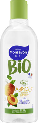 MONSAVON BIO Gel Douche certifié Bio Abricot Pointe de Basilic 300ml (Bio+, Monsavon)