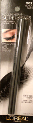 VOLUMINOUS SUPERSTAR™ liquid eyeliner 202 Black (L'Oréal)
