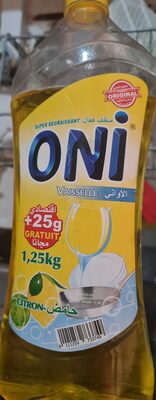 Super dégraissant vaisselle citron (ONI)